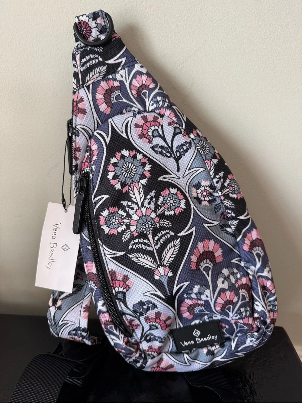Vera Bradley Lighten Up Essential Compact Sling Bag in Ornate Blooms NWT